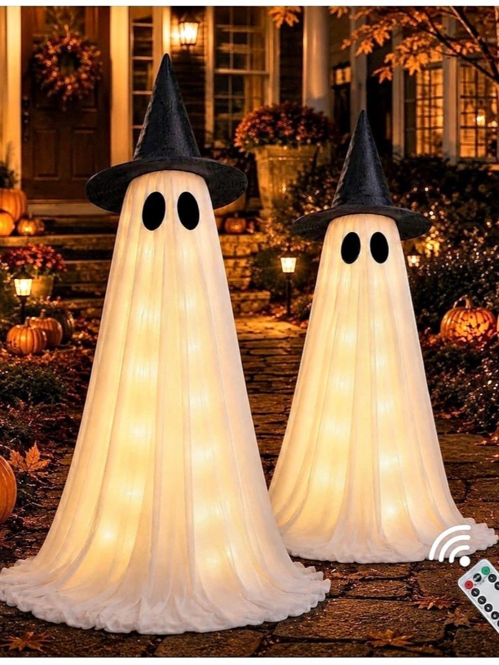 Lighted Ghost Halloween Decor